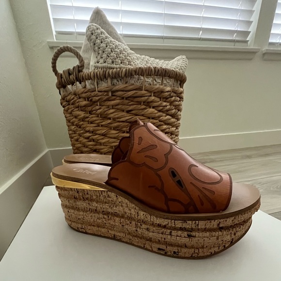 🛍 Chloe Cork Slide - Picture 2 of 8